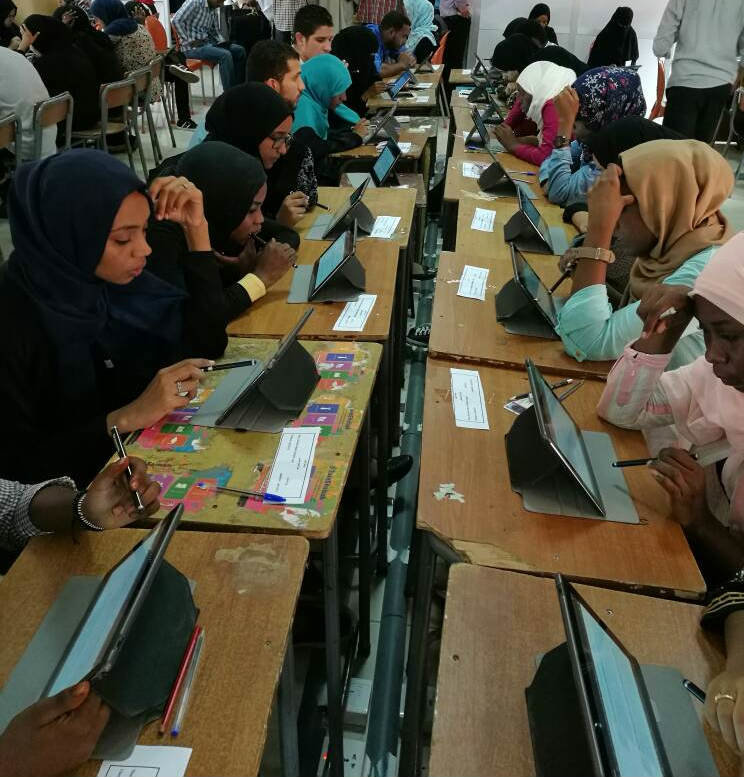 Launching of computerized exams using the Tablet PCs